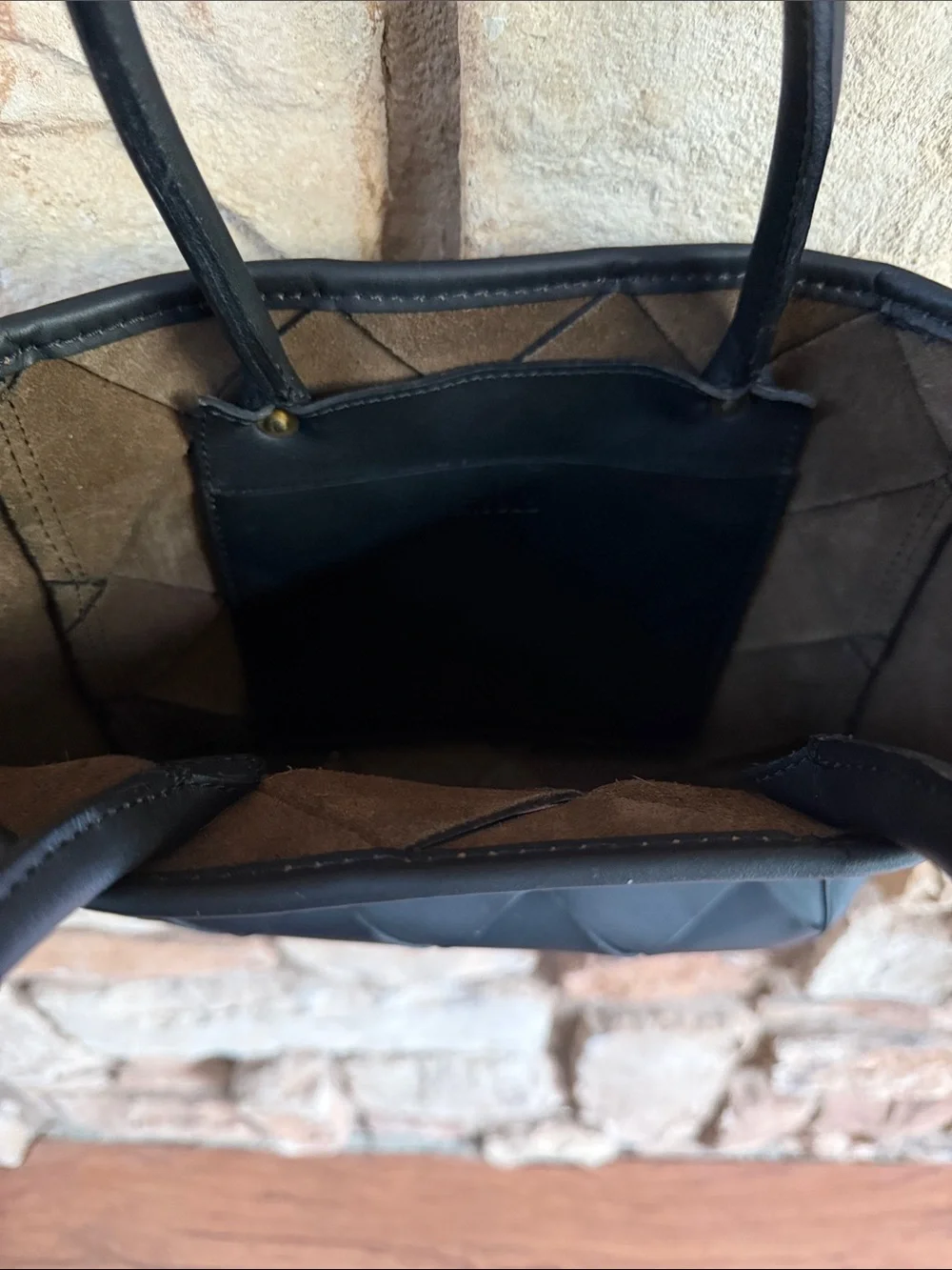 Nisolo handwoven carry-all satchel black